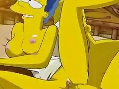 Marge And Homer Have Sex In A Log Cabin In The Wilderness